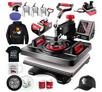 AKEYDIY Máquina de prensa de calor 8 en 1, máquina de sublimación profesional de 15 x 12 pulgadas, impresión de camisas, transferencia de calor, máquina de prensa de calor digital de calidad