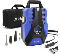 akface Compresor de Aire Coche,Inflador Coches Portatil,Inflador Neumaticos hasta 150 PSI,Compresores 12v para Bicicleta de Coche y Otros Inflables,Azul