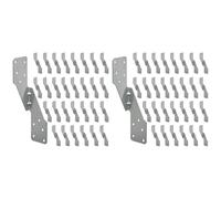 Akfldms 100 Piezas de Amarre Fuerte H2.5A, Amarre para Huracanes de Acero Galvanizado en Caliente para Trabajo Pesado, Correas para Huracanes, Armaduras/Lazos para