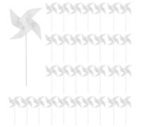 Akfldms 100 Piezas de Molinetes de Papel para Niños DIY, Molinetes de Papel en, Molinos de Viento de Plástico en, Molinetes Pequeños para Niños de Verano