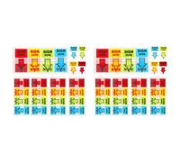 Akfldms 1000 Piezas de Pegatinas para Firmar Aquí, Etiquetas Adhesivas, Pestañas para Firmar Aquí, para el Hogar, la Oficina y la Escuela (4 Colores)