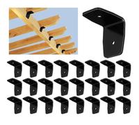 Akfldms 12 Piezas de Herrajes Negros para Pérgola, Clips para , Soportes para Pérgolas de Madera, de Madera y de Techo B