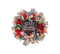 Akfldms 17,7 Pulgadas Guirnalda de Navidad Puerta Guirnalda Colgante Oranments Feliz Navidad Decoración para el Hogar Navidad Puerta Colgante