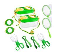 Akfldms 2 Juegos de Atrapamoscas para Niños, Kit para Atrapar Insectos con Pinzas para Red de Mariposas, Hábitat para Insectos de 3, 4, 5 y 6 Años.