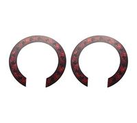 Akfldms 2 Pieza de Calcomanía de Roseta Soundhole con Rojo para Reemplazo de Piezas de Guitarra Clásica Acústica