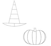 Akfldms 2 Piezas de Calabaza de Halloween/Sombrero de de Alambre de Metal para Halloween, Navidad, Manualidades de Bricolaje, Decoraciones de Puerta de Pared de Año