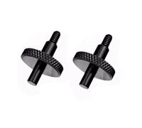 Akfldms 2 Tornillos Ajustables para Puente de Violonchelo, Repuesto de Puente de Contrabajo, Color Negro.