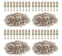 Akfldms 200X Anclajes Autoperforantes para Paneles de Yeso con Tornillos, Kit de Anclaje para Huecas con Tornillos, Adecuado para Tableros Aislantes de, Estantes