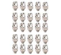 Akfldms 20X Enchufe de Conector de Cable de Audio de Dos Canales Jack 6.5 Con Un Interruptor Estéreo 6.5 Hembra para Guitarra