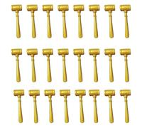 Akfldms 24 Piezas de Mazo de Juez, Mini Martillos de Madera, Mazos, Accesorios de Vestuario de Justicia para Subastas, Recuerdos de Sala de Audiencias
