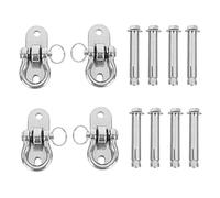 Akfldms 2X Colgadores de Columpio de Acero Inoxidable 304 de Alta Resistencia Juegos de Columpios Capacidad de 250 Kg para Columpio Y Silla de Yoga Hamaca Bolsa de