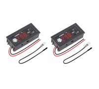 Akfldms 2X Controlador de Temperatura del Ventilador, Módulo Controlador de Velocidad del Ventilador de 4 Cables, 12 V CC, PWM, con Sonda de Temperatura para PC con Ventilador de 3 A.