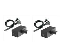 Akfldms 2X Controlador de Velocidad PWM Regulador de Ventilador PWM de Regulador PWM Fuente de AlimentacióN USB Type-C Enfriador de RefrigeracióN por Agua DIY OpcióN A