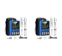 Akfldms 2X DSO2512G Osciloscopio Digital con 2 Canales Generador de Señal de de Banda de 120 Mhz Frecuencia de Muestreo de 500 /S, Pantalla de 2,8 Pulgadas