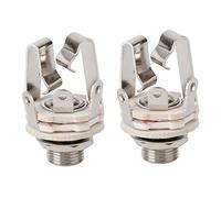 Akfldms 2X Enchufe de Conector de Cable de Audio de Dos Canales Jack 6.5 con Un Interruptor Estéreo 6.5 Hembra para Guitarra