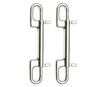 Akfldms 2X Gancho de Buceo de Acero Inoxidable Gancho de Presiónde Perno de Doble Punta