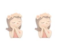 Akfldms 2X Kit de Maceta para Plantas Suculentas de Hadas PequeñAs con Orificio de Drenaje, Maceta para Cactus de Interior de 4 Pulgadas, DecoracióN ÚNica y de Floreros C