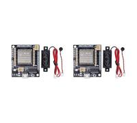 Akfldms 2X Kit de Módulo de Reconocimiento de Voz con IA, Placa de Desarrollo de Control de Sonido Inteligente Sin Conexión con Memoria Flash de 2 MB para Hogares Inteligentes