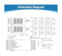 Akfldms 2X Kit de Práctica de Soldadura, Kit de Calculadora de Bricolaje de 6 Dígitos Kit Electrónico de Proyecto de Soldadura con Calculadora de Escritorio Alimentada por USB/Batería