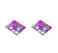 Akfldms 2X Placa de Prueba de Carga Rápida Tipo C PD3.1 de 4 Cables, Medidor de Voltaje, Herramienta de Envejecimiento del Cargador de 140 W para Comprobador de Carga DL24