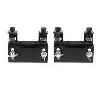 Akfldms 2X Refuerzo de Batería Almohadilla de Batería Electrónica Tambor Eléctrico Elevador Eléctrico Soporte de Pedal de Tambor Elevador de Plataforma de (Negro)