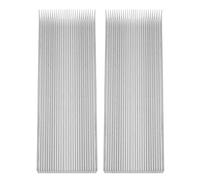 Akfldms 2X Ventilador de Enfriamiento del Disipador de del Radiador de Aluminio 200x69x37MM Tono Plateado
