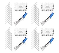 Akfldms 36 Piezas Medidor de Radio de Cadena Inferior+Herramienta de Calibre de Regla de AccióN de Cuerda+Conjunto de Archivos de Tuercas de SillíN Puente Guitarra Accesorios ReparacióN