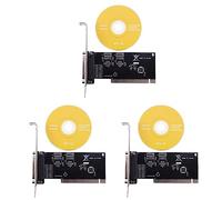 Akfldms 3X Adaptador de Tarjeta de ExpansiÓN Pci 25Pin Paralela Lpt Pci A Paralelo Db25 Impresora Tarjeta Controladora de Puerto