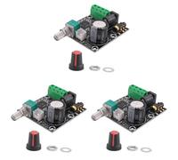 Akfldms 3X Pam8610 Dual Canal Dc 12V Tablero de Amplificador Estereo de Audio Digital Puro HD Clase D 15W x 2 Modulo