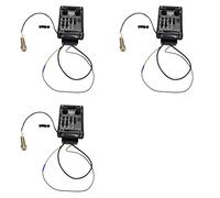 Akfldms 3X Pastillas de Guitarra Prefix Plus-T Preamplificador Integrado Matrix Acoustic Pickup EQ Ecualizador con Afinador Soft Piezo