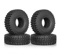 Akfldms 4 Piezas 120mm 1.9in Neumático de Rueda de Neumático de Goma Suave para 1/10 RC Crawler Coche SCX10 Pro Capra TRX4 D90 Piezas de Actualización