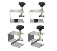 Akfldms 4 Piezas Abrazadera en C para Gabinete, Plantilla de Fijación Cajón, Clip para Instalar Perillas Frontales Cajón de Puerta, Tiradores, Manijas, Herramientas para Trabajar la Madera