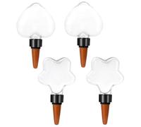 Akfldms 4 Piezas Globos de Riego Automático para Plantas Dispositivos de Riego para Plantas de Riego por Globos de Riego para Plantas de Control Lento Llenado Superior