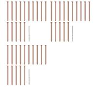 Akfldms 45 Clavos de Cobre para Matar Raíces de Tocones de Árboles, Clavos de Cobre Puro de 3,14 Pulgadas de con Taladro, Púas para Quitar Tocones