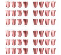 Akfldms 48 Cinema Treat Party Pequeñas Bolsas de Dulces para Palomitas de MaíZ Cajas, Rojo