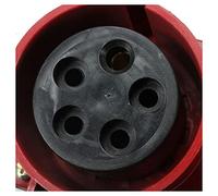 Akfldms 4X 16 Amp 5 Pines Clavija & Enchufe A Prueba de la Intemperie IP44 3 Fases 380-415V 3P + N + Earth 16A