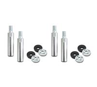 Akfldms 4X Biela de ExtensióN de Amoladora Angular, Eje de ExtensióN de Pulidora Rotativa de Rosca M10 con Tuerca de Bloqueo de de 8 Piezas