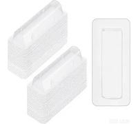 Akfldms 60 Bolsitas de Bálsamo Labial, Porta Billetes de Plástico, Porta Pintalabios Transparente, de Plástico Transparente para Tarjetas DIY con Cinta Adhesiva de Doble Cara.