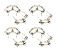 Akfldms 8pcs 24 Clip de Keck de Apriete Acero Inoxidable para 24/29 24/40 Conjunto de Vidrio Esmerilado