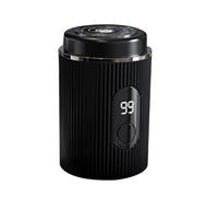 Akfldms Afeitadora Eléctrica Portátil con Carga USB y Pantalla Digital Inteligente, Afeitadora para Hombres, Afeitadora de Viaje Fácil, Regalo para Hombres, Color Negro