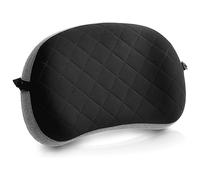 Akfldms Almohada Inflable Ultraligera para Acampar con Suave Lavable, Almohada de Aire de Viaje PortáTil Compacta y Comprimible (Gris)