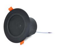 Akfldms Altavoz de Techo de 3 Pulgadas para el Hogar, 10 W, Resistente A la Humedad, de Rango Completo, con Cubierta, de Audio Moderno para el Hogar, Color Negro.