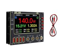 Akfldms Amperímetro de Forma de C09, Entrada de 0-40 V, Comprobador de Voltaje y Corriente de Doble Canal, 4 Pulgadas, Escaneo Rápido de Diodos, Comprobador de Medición B