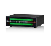 Akfldms Analizador de Espectro Musical de Doble Canal VU56-PRO, Medidor de de Sonido LED, Micrófono, Visualizador de Espectro Musical y Divisor de Audio.