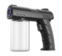 Akfldms Atomizador Desinfectante Nano USB Eléctrico Inalámbrico con Luz y Función de Vaporizador para Seguridad del Hogar, Color Negro.