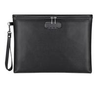 Akfldms Bolsa Ignífuga para Documentos con Cerradura y de Cremallera. Ideal para Documentos Tamaño Carta A4, Efectivo, Celular y Tableta.