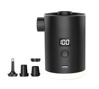 Akfldms Bomba de Aire Portátil para Acampar Al Aire Libre, Inflador Eléctrico de Anillo de Natación para Colchón de Aire de Doble Propósito con Carga y Bombeo