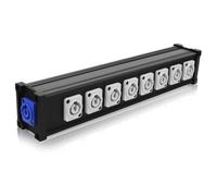 Akfldms Cable de Alimentación Multi PowerCon de 16 A y 8 Canales para Iluminación de Escenario, Pantallas LED y Plataformas Móviles. Equipo de Audio Profesional.