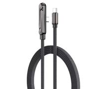 Akfldms Cable de Carga Rápida de 240W, Cable Cargador Tipo C A Tipo C en Forma de T, Cable Cargador Multifuncional con Soporte para Teléfono Plegable.