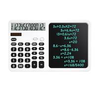 Akfldms Calculadora Solar Multifunción con Bloc de Notas para Contabilidad Financiera, Escritura A Mano, Computadora, Negocios, Dibujo, Color